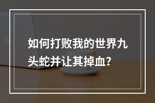 如何打败我的世界九头蛇并让其掉血？