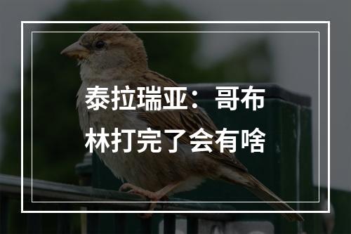 泰拉瑞亚：哥布林打完了会有啥