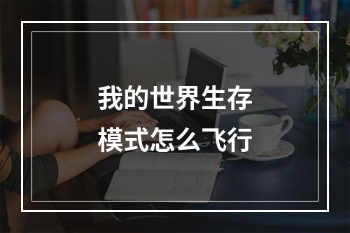 我的世界生存模式怎么飞行