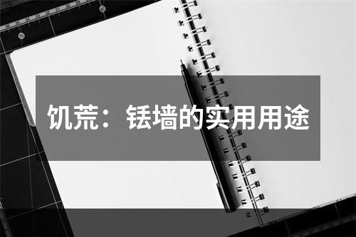 饥荒：铥墙的实用用途