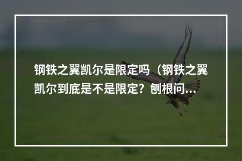 钢铁之翼凯尔是限定吗（钢铁之翼凯尔到底是不是限定？刨根问底！）