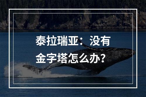 泰拉瑞亚：没有金字塔怎么办？