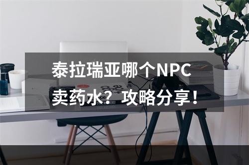 泰拉瑞亚哪个NPC卖药水？攻略分享！