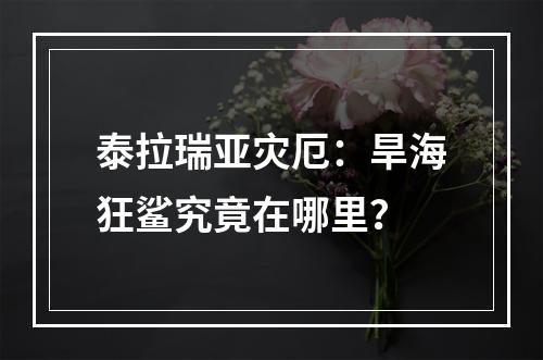 泰拉瑞亚灾厄：旱海狂鲨究竟在哪里？