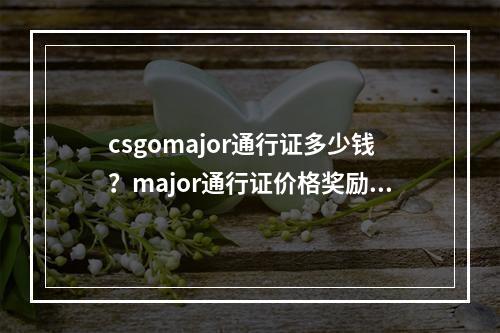 csgomajor通行证多少钱？major通行证价格奖励一览[多图]--游戏攻略网