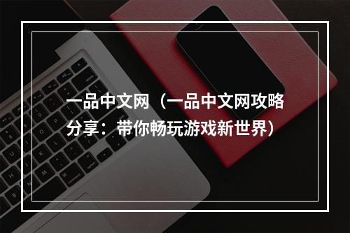 一品中文网（一品中文网攻略分享：带你畅玩游戏新世界）