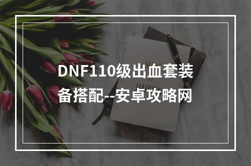 DNF110级出血套装备搭配--安卓攻略网