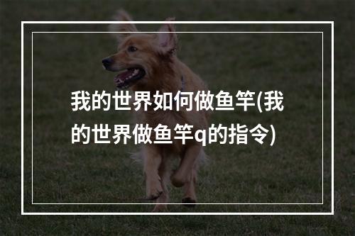 我的世界如何做鱼竿(我的世界做鱼竿q的指令)