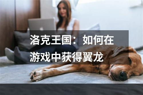 洛克王国：如何在游戏中获得翼龙