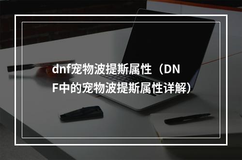 dnf宠物波提斯属性（DNF中的宠物波提斯属性详解）