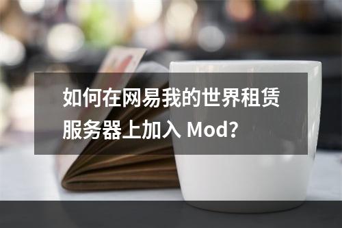 如何在网易我的世界租赁服务器上加入 Mod？