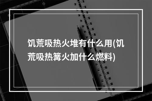 饥荒吸热火堆有什么用(饥荒吸热篝火加什么燃料)