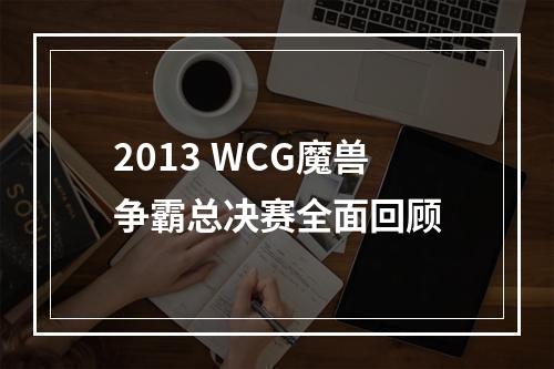 2013 WCG魔兽争霸总决赛全面回顾