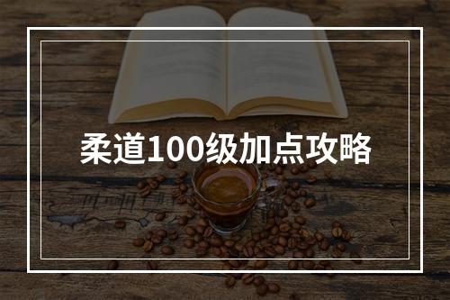 柔道100级加点攻略