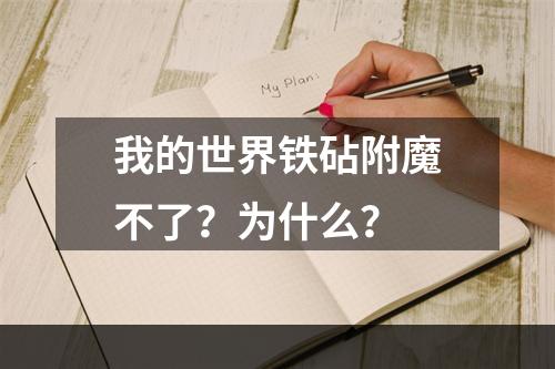 我的世界铁砧附魔不了？为什么？