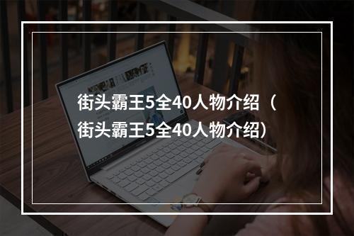 街头霸王5全40人物介绍（街头霸王5全40人物介绍）