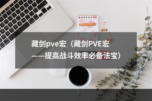 藏剑pve宏（藏剑PVE宏——提高战斗效率必备法宝）