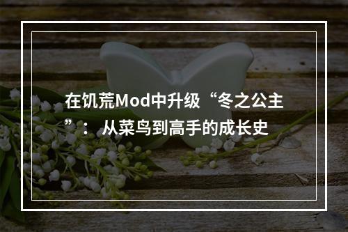 在饥荒Mod中升级“冬之公主”： 从菜鸟到高手的成长史