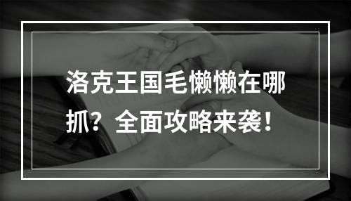 洛克王国毛懒懒在哪抓？全面攻略来袭！