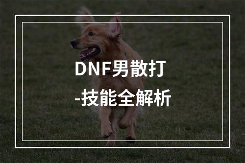 DNF男散打-技能全解析