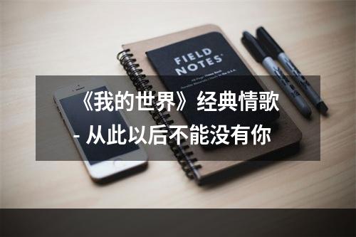 《我的世界》经典情歌 - 从此以后不能没有你