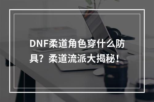 DNF柔道角色穿什么防具？柔道流派大揭秘！