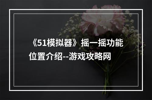 《51模拟器》摇一摇功能位置介绍--游戏攻略网