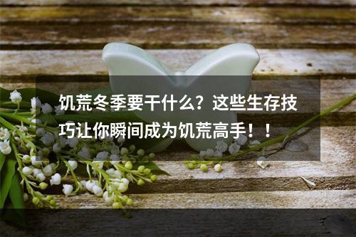 饥荒冬季要干什么？这些生存技巧让你瞬间成为饥荒高手！！