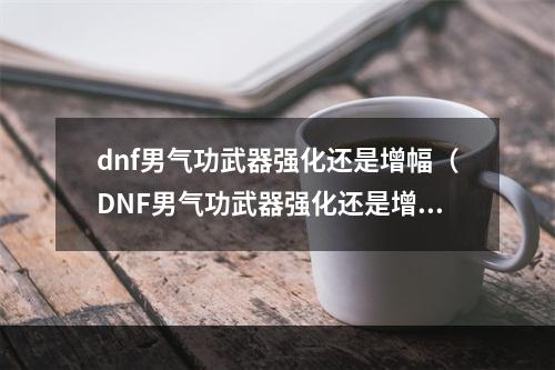 dnf男气功武器强化还是增幅（DNF男气功武器强化还是增幅？教你选择最优策略）