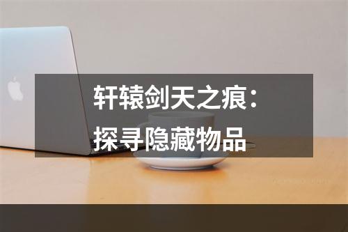 轩辕剑天之痕：探寻隐藏物品