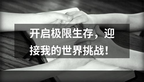 开启极限生存，迎接我的世界挑战！