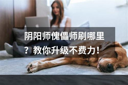 阴阳师傀儡师刷哪里？教你升级不费力！