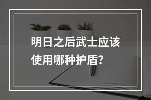 明日之后武士应该使用哪种护盾？