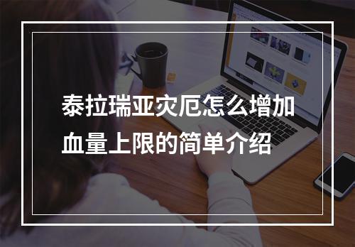 泰拉瑞亚灾厄怎么增加血量上限的简单介绍