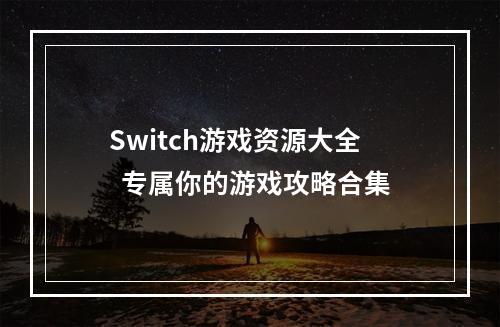 Switch游戏资源大全  专属你的游戏攻略合集