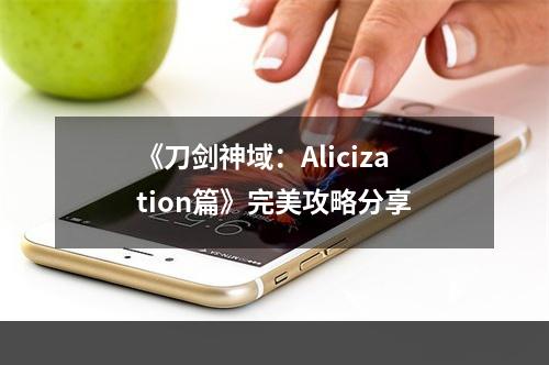 《刀剑神域：Alicization篇》完美攻略分享