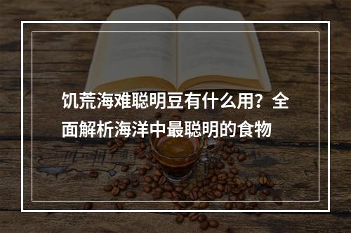 饥荒海难聪明豆有什么用？全面解析海洋中最聪明的食物