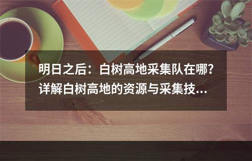 明日之后：白树高地采集队在哪？详解白树高地的资源与采集技巧