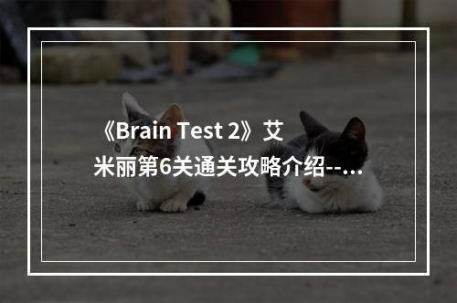 《Brain Test 2》艾米丽第6关通关攻略介绍--安卓攻略网