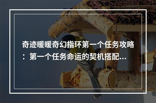 奇迹暖暖奇幻指环第一个任务攻略：第一个任务命运的契机搭配推荐[多图]--手游攻略网