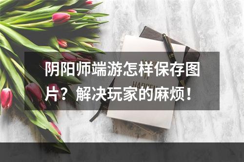 阴阳师端游怎样保存图片？解决玩家的麻烦！