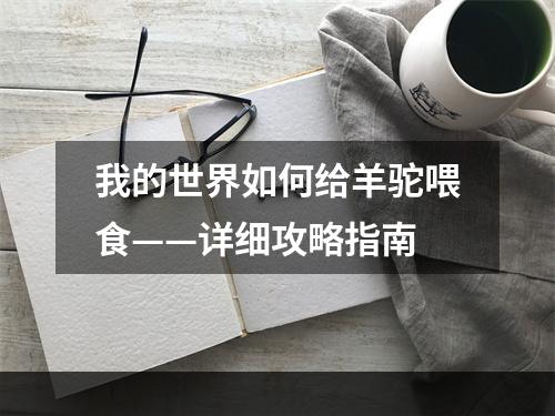 我的世界如何给羊驼喂食——详细攻略指南