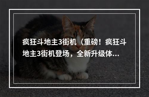 疯狂斗地主3街机（重磅！疯狂斗地主3街机登场，全新升级体验震撼来袭！）