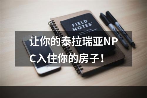 让你的泰拉瑞亚NPC入住你的房子！