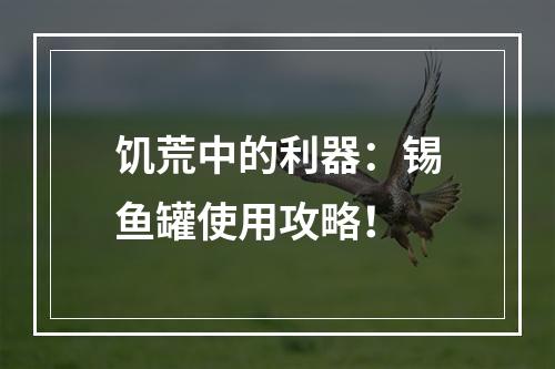 饥荒中的利器：锡鱼罐使用攻略！