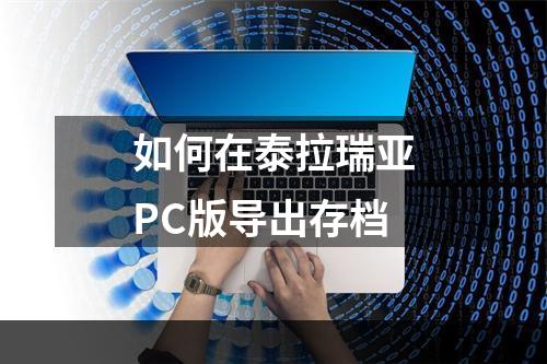 如何在泰拉瑞亚PC版导出存档