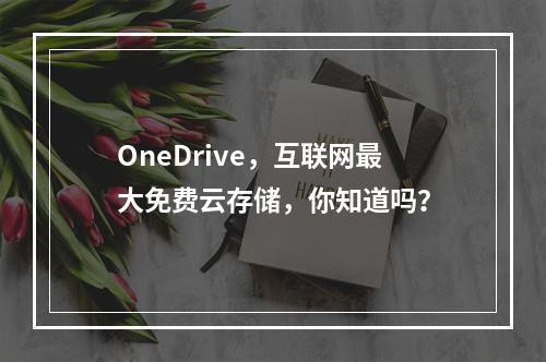 OneDrive，互联网最大免费云存储，你知道吗？