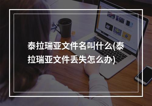 泰拉瑞亚文件名叫什么(泰拉瑞亚文件丢失怎么办)