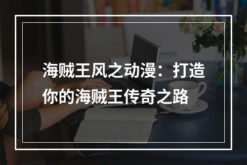 海贼王风之动漫：打造你的海贼王传奇之路