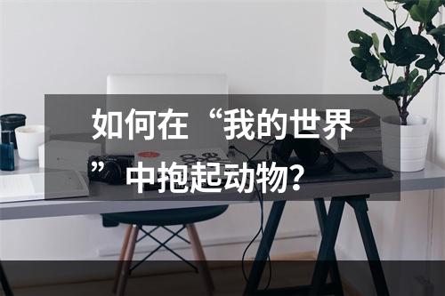 如何在“我的世界”中抱起动物？